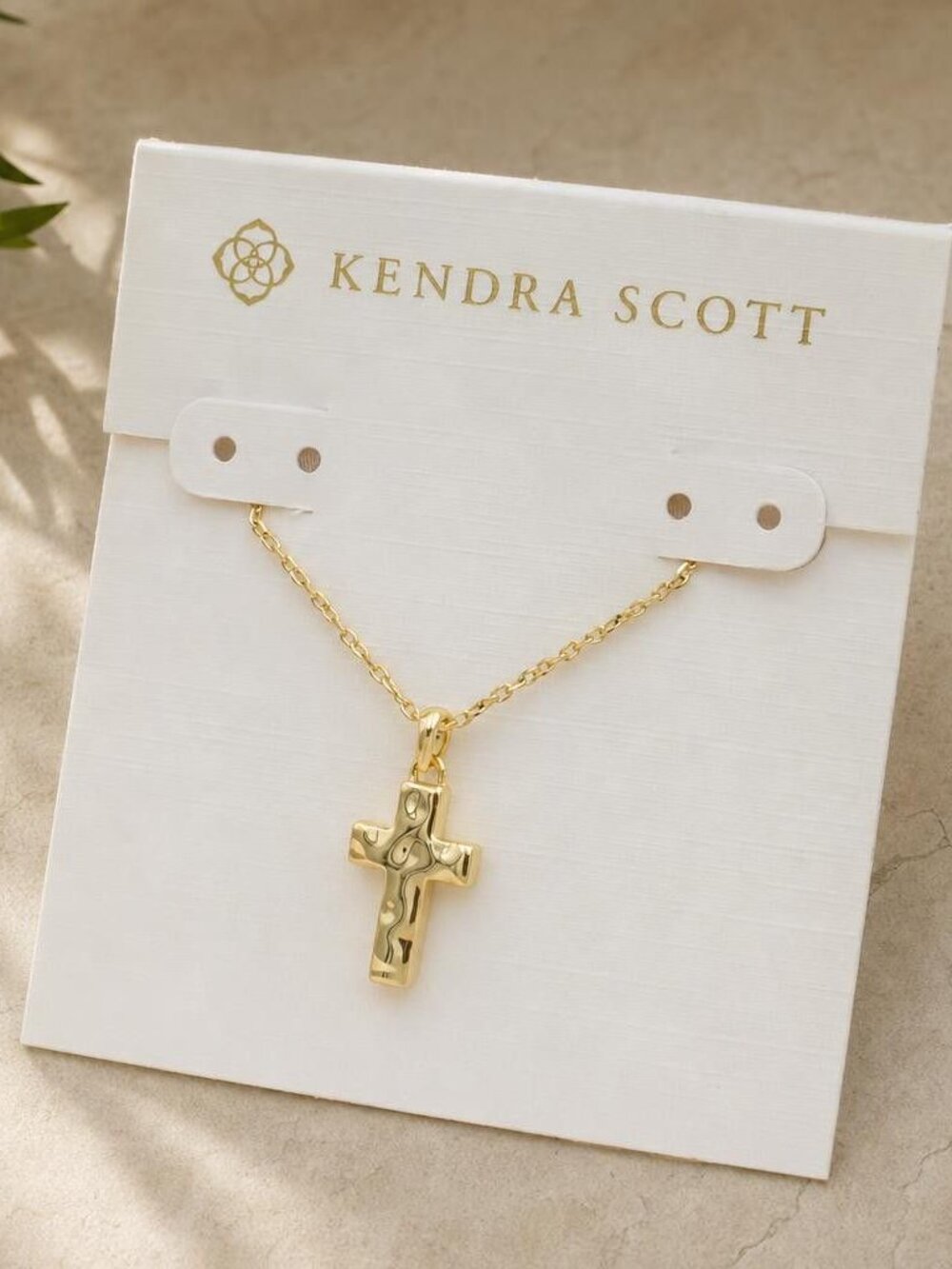 Kendra Scott Cross Gold Pendant Necklace